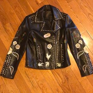 Fake leather women’s jacket
